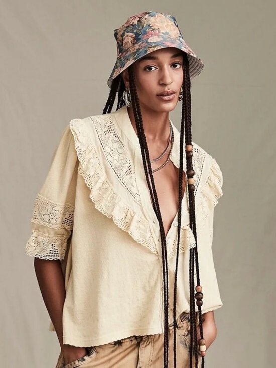 Free People Tops - Free People Walk in the Park Blouse